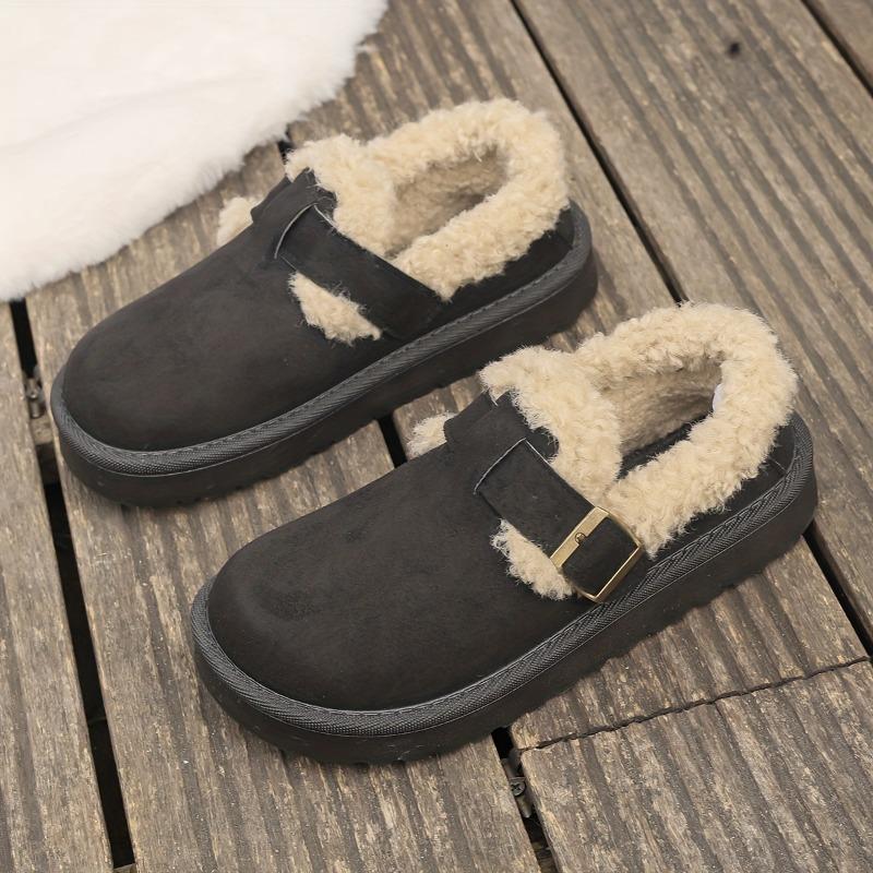 Dámské zimní chlupaté protiskluzové platformové tenisky/boty - Silná platforma pro zvýšení výšky