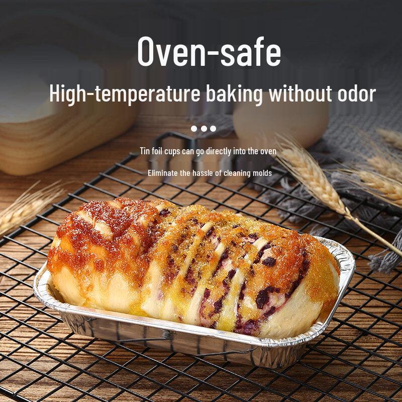 Kashicong Disposable Rectangular Aluminum Foil Trays