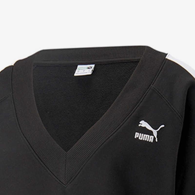 Puma Sweatshirts Women's Black V Neck Moderate Other 620629-01