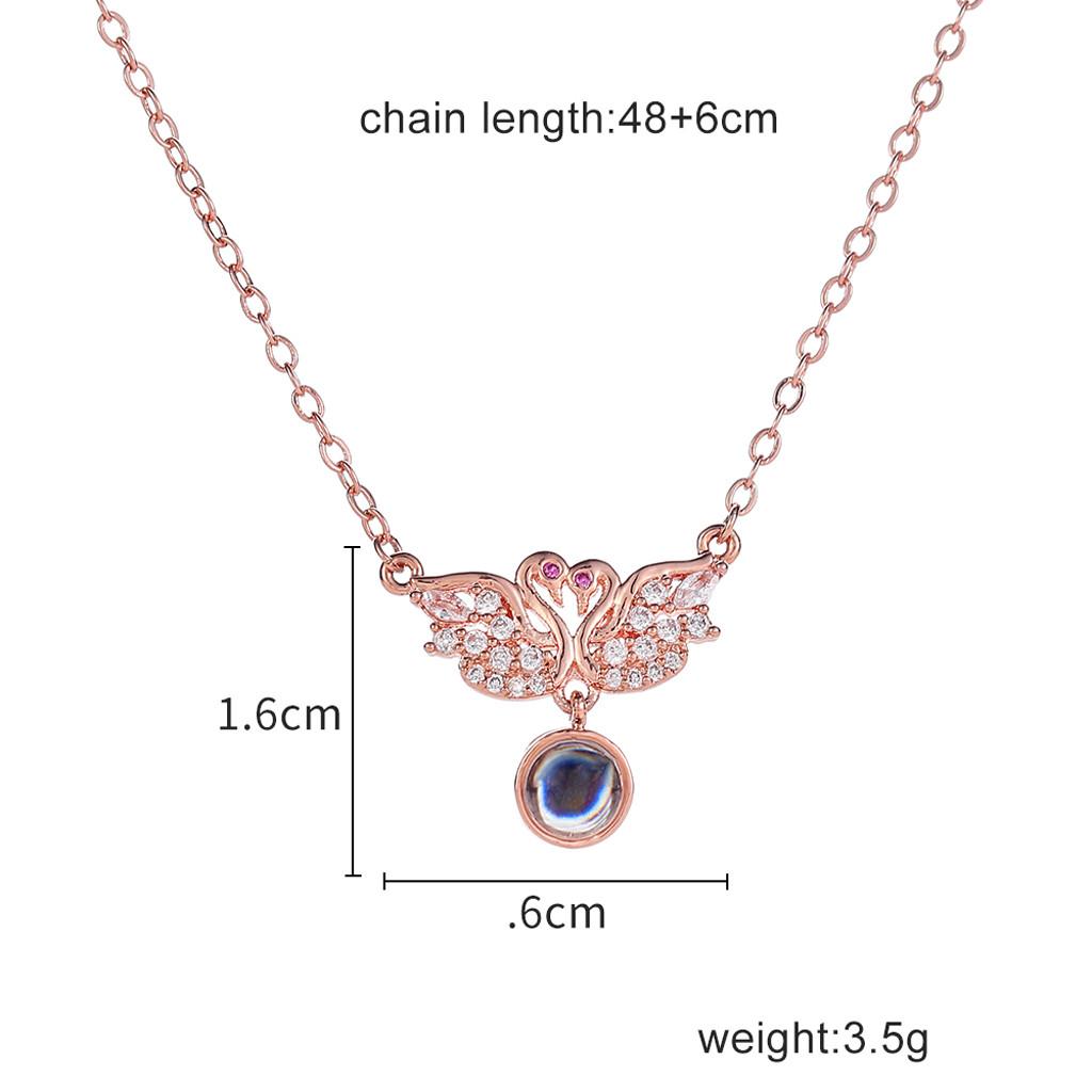 New 100 Languages I Love You Valentine's Day Present Memory Projection Necklace