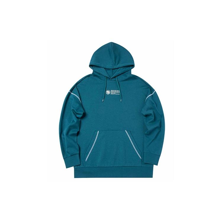 Li-Ning BADFIVE Basketball Series Loose Pullover Hoodie  Teal  Men s AWDQ511-2 M
