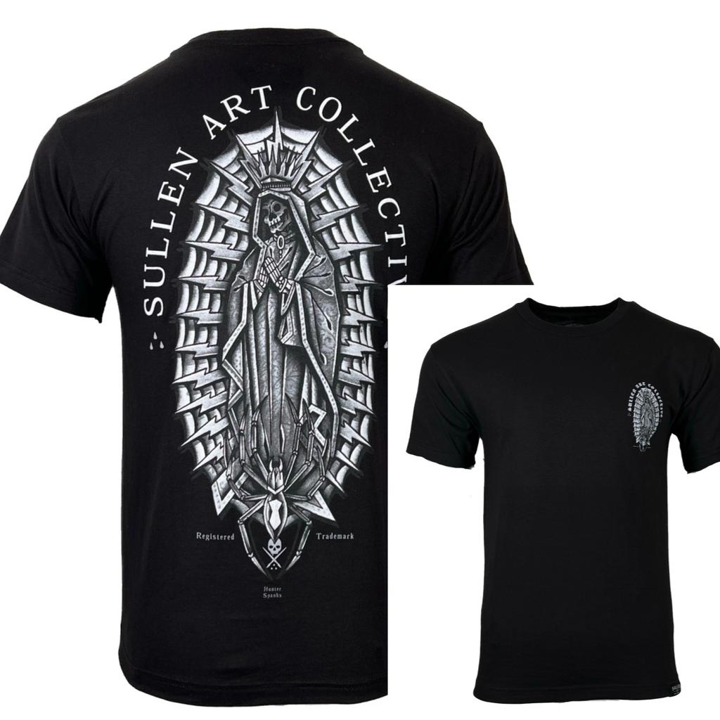 Sullen Unisexs Shirt HR SPANKS NIGHTMARE Jet Black Tattoo Skull Premium Quality Highend Luxury Unisex Style Both of Unisex and Unisex