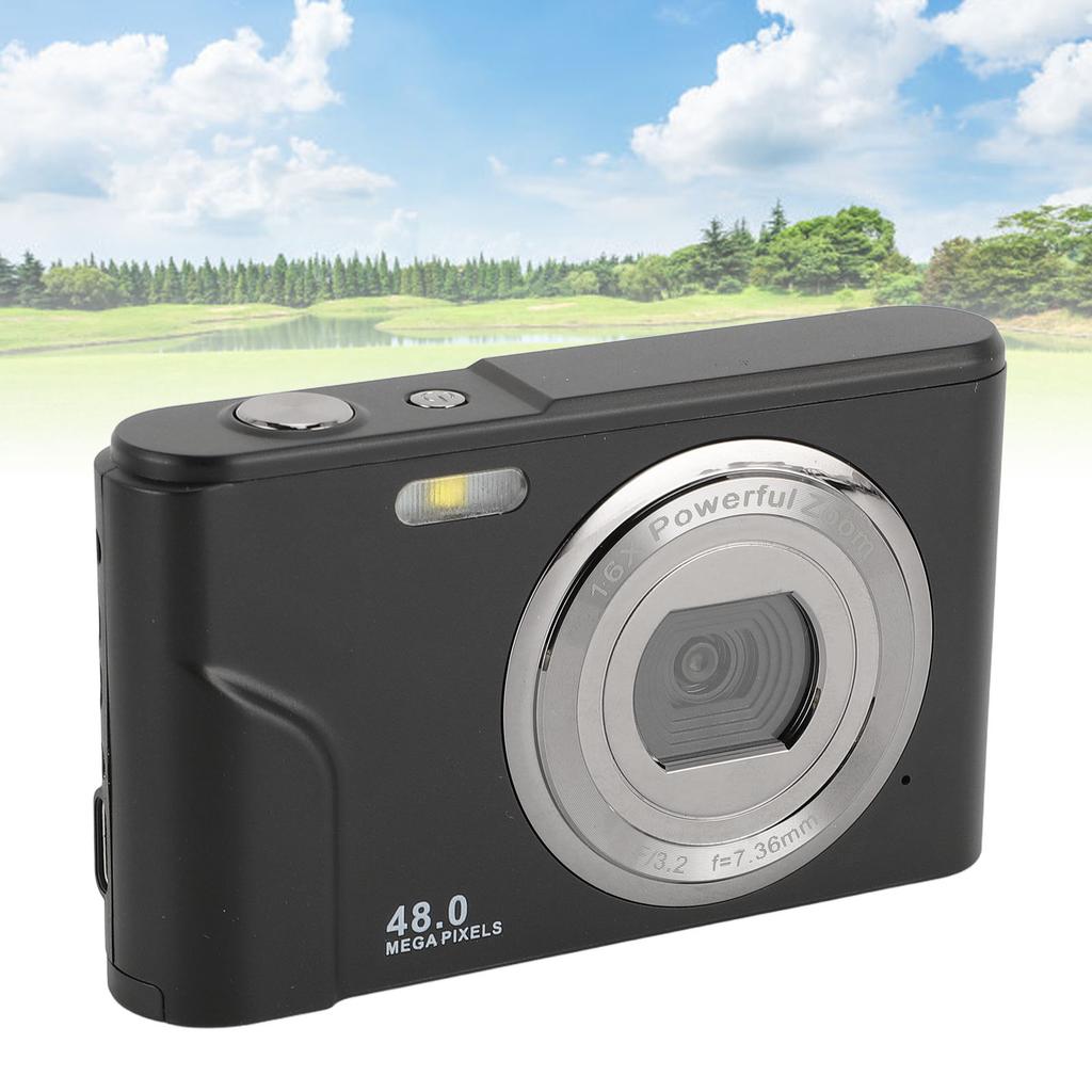 1080P Digital Camera for Kids Adults 48MP   Camera with 16X Digital Zoom 2.4 Inch   Display Compact Point and Shoot Camera Anti Shake