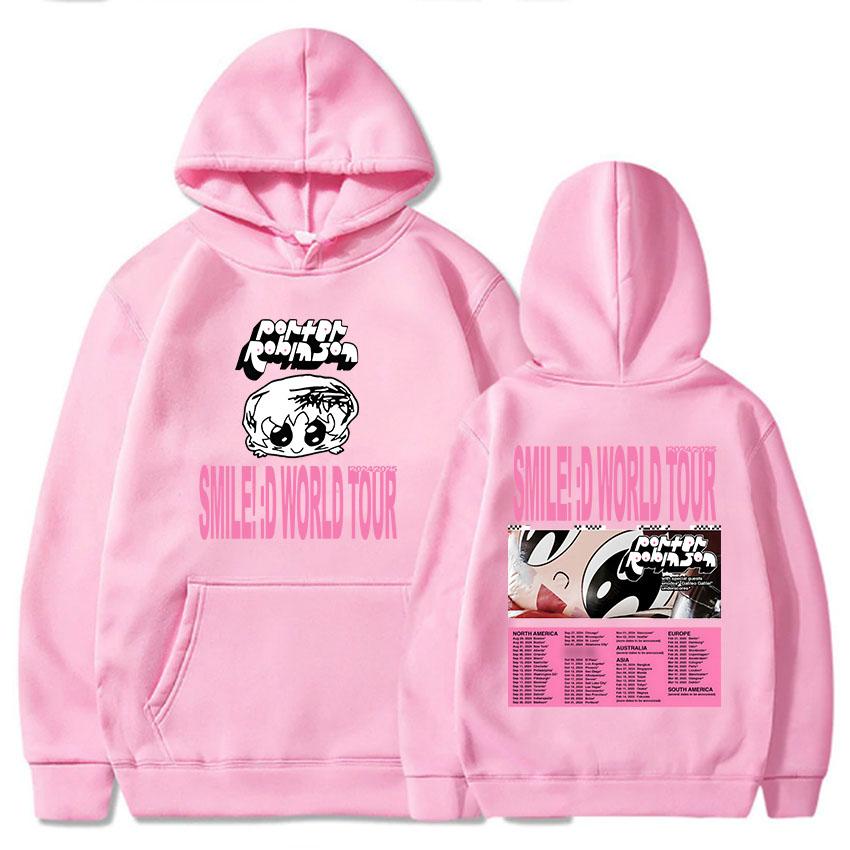 Women Clothes Porter Robinson Smile World Tour Hoodies Sudaderas Para Mujer Long Sleeve Graphic Printing Sweatshirts