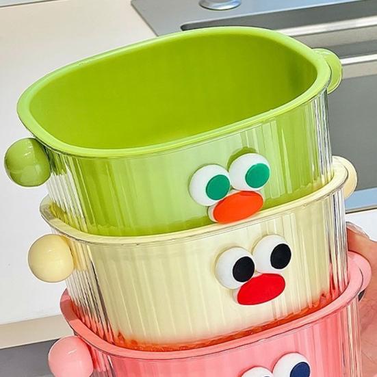 Drain Basket with Handle BPA Free Large Capacity Quick Drying Hollow Design Double Layer 2-in-1 Vegetable Fruit Washing Basket