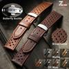18mm 20mm 22mm Strap Breathable Cowhide Watch Strap Matte&Oil Wax Band Butterfly Buckle Men Women Universal Bracelet Accessories