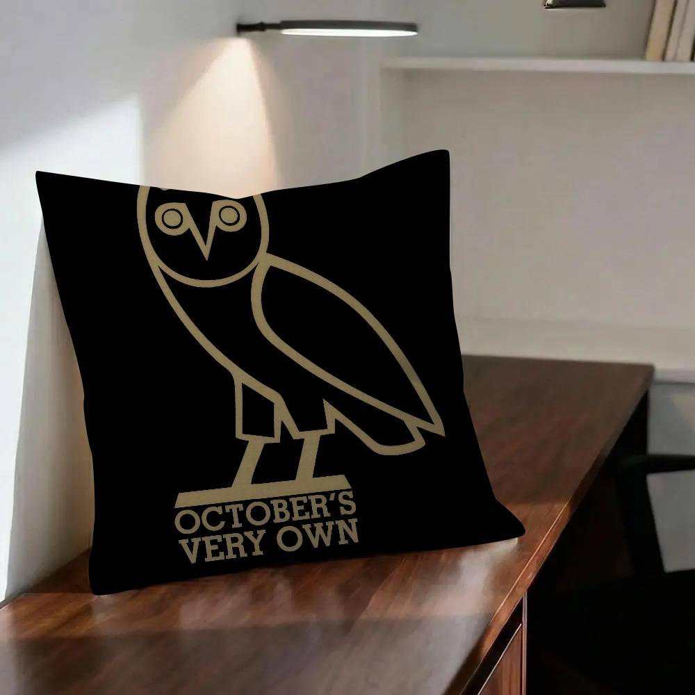 Octobers Very OwnO Owls OVO Pillowcase Toon Gift Cushion Cover Bedroom Home Sofa Chair Seat Decor Pillow Case