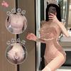 Sexy Pure Desire Wind Lace Bunny Girl Temptation Open Crotch Free Onesie One Piece Hair