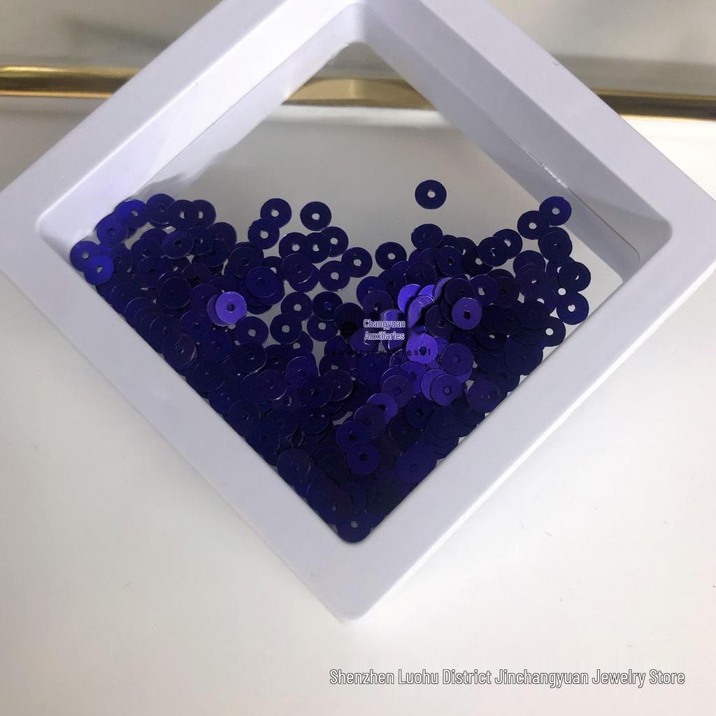 4mm mittelloch bunte Pailletten für DIY-Bastelarbeiten und Bekleidungszubehör