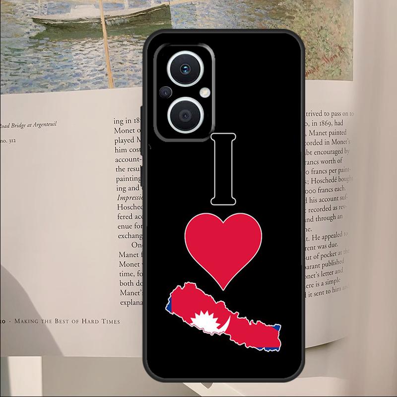 

Nepal Flag Cover For OPPO Reno 7 8 Lite 11F 12F 13F 14F 10 11 12 13 14 Pro OPPO Find X6 X8 X9 Pro Case OPPO Reno12