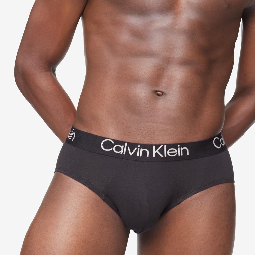 Calvin Klein Letter Print Triangle Underwear 3-Pack Men underwear Black NB3186-900