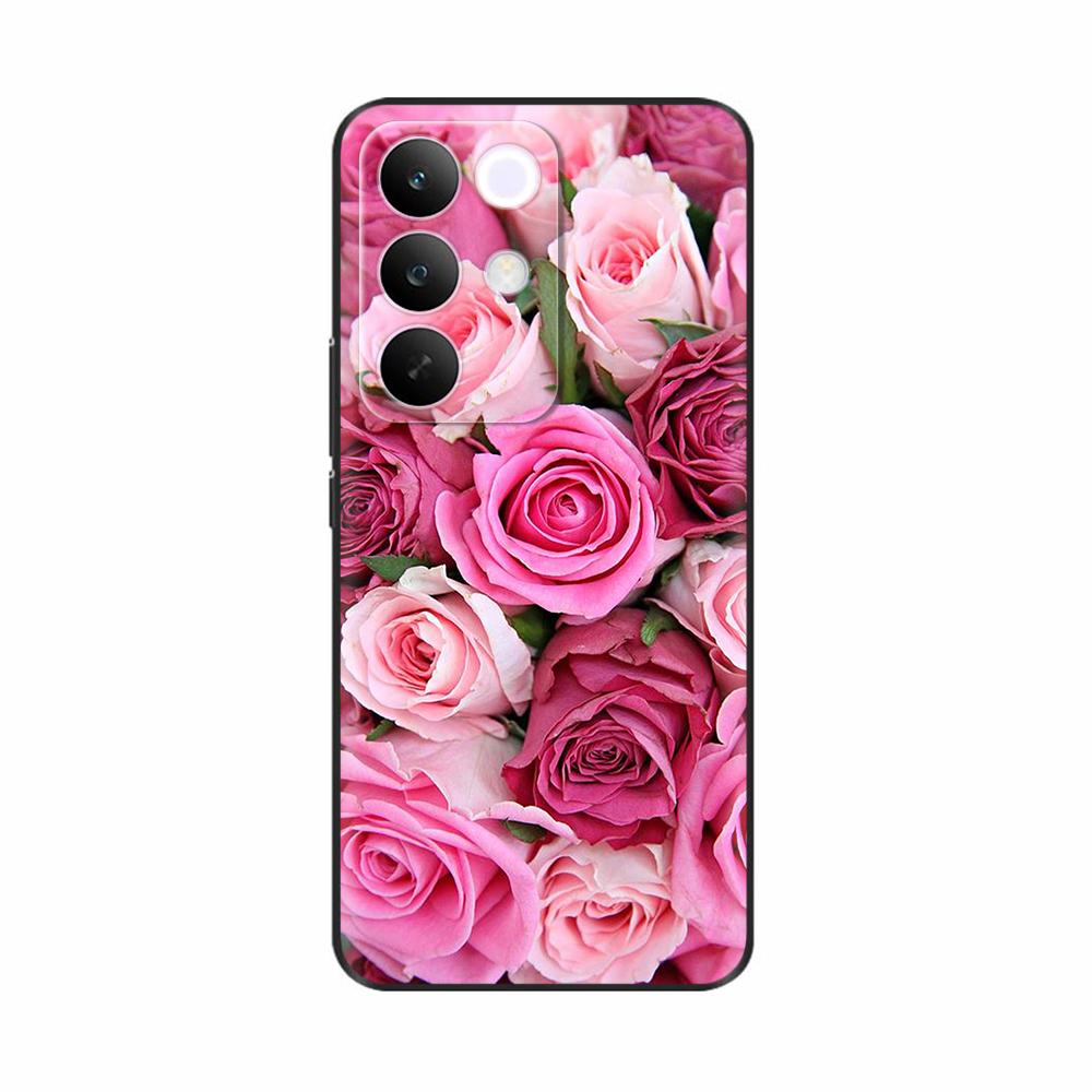 For OPPO Realme C85 5G Case Flower Soft Matte Silicone Back Cover For Realme 15x RealmeC85 C 85 4G 5G Full Phone Shell Fundas