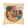 Custom Cute Capybara Cushion Cover Sofa Home Decor Square Throw Pillow Case 40X40Cm