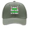 Dear Santa How Much Christmas Quote Sandwich Baseball Cap Unisex Women Sun Cap Outdoor Workouts Hat