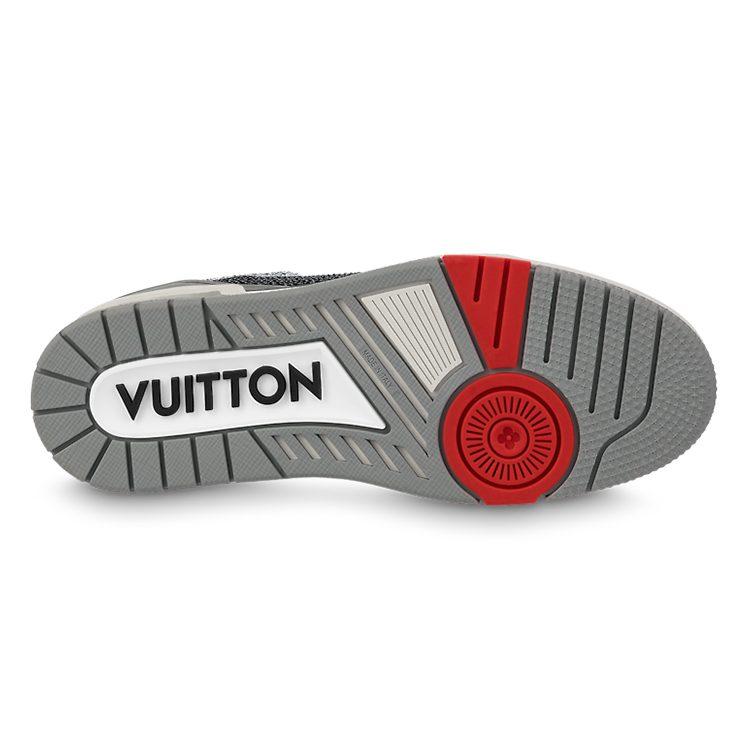 Louis Vuitton Trainer Sneakers 'Grey Black Crystals' 1AA6PR