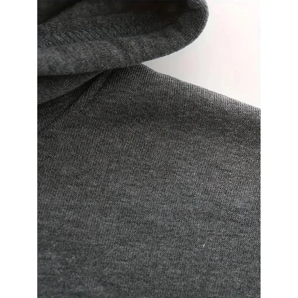 Casual Simple Print Men's Hooded Suit Fashionable Loose Sport Wear Men’s