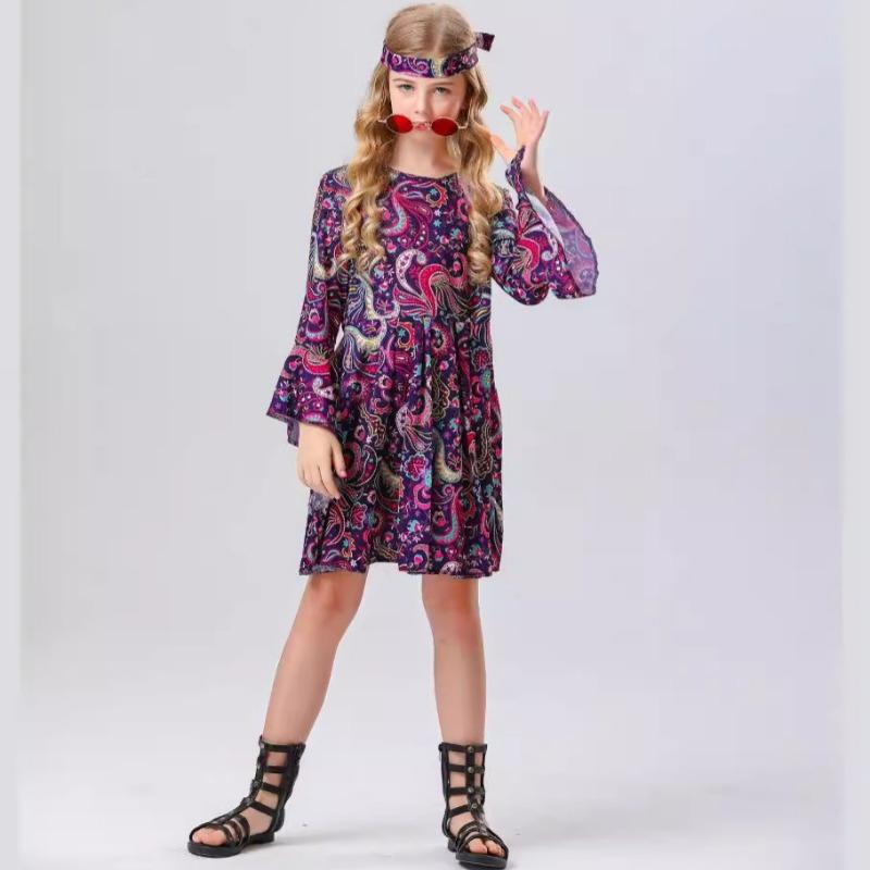 Cosplay retro disco hippie kids hip hop costume