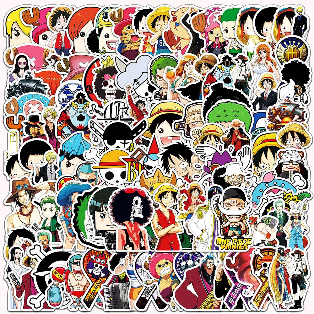 10/30/50/100pcs One Piece Anime Stickers Cool Cartoon Luffy Chopper Sticker Skateboard Phone Notebook Classic Manga Decals