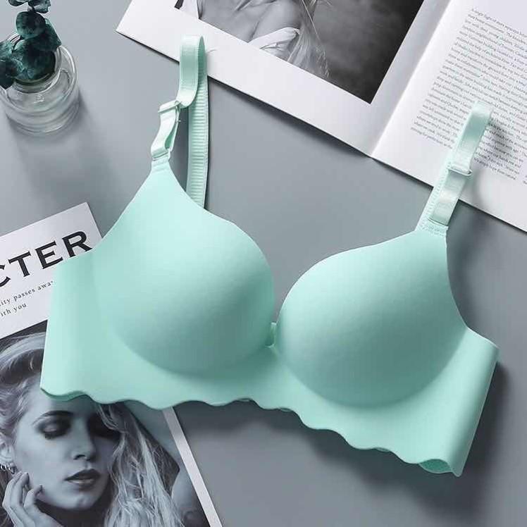 Seamless Wireless Bra: Soft Cotton, Thick Style for Small Bust Lift