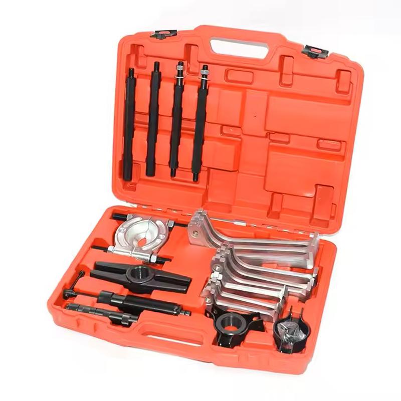 TBTOOLS Car Auto Heavy Duty Hydraulic Gear Puller Kit Double Disc Removal Tool Two-claw Three-claw Puller Repair Kit TB181 As photo