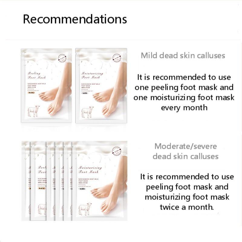 1Pair Exfoliating Foot Mask Foot Patch Magic Skin Peeling Dead Skin Feet Mask Socks Sosu Socks for Pedicure Socks Cream