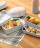 BRUNO Yamanaka Lacquer Bicolor Lunch Bento Dishwasher Microwave No 2-Tier Box, Box, Safe, Safe, Gray, Size, RBHK013-GY