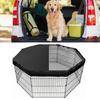 Mesh Pet Cage Cover 8 Panel Kennel Shade Protector Durable Dog Pen Cover  Small Animals