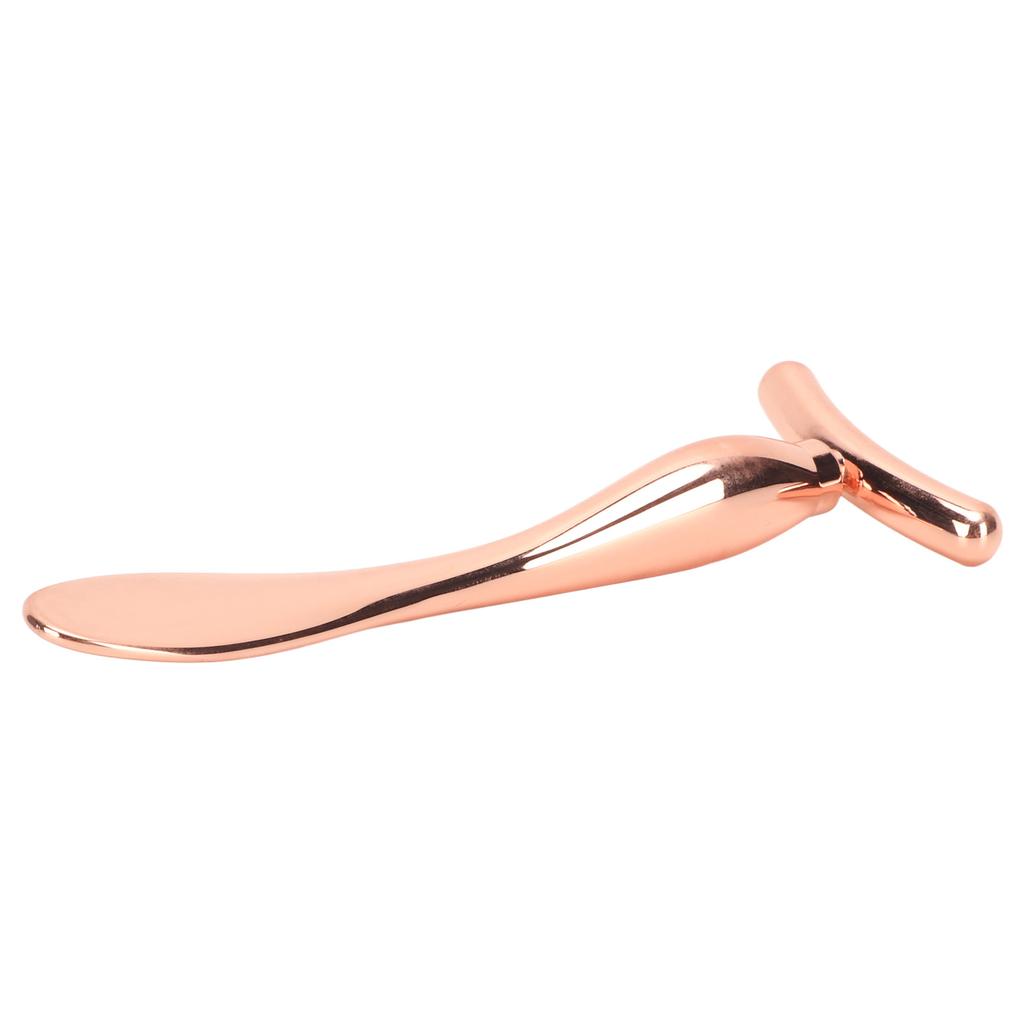 Eye Cream Applicator Rose Gold T Shape Scoop Dual Head Promote Absorption Reduce Edema Eye Cream Massage Wand Stick
