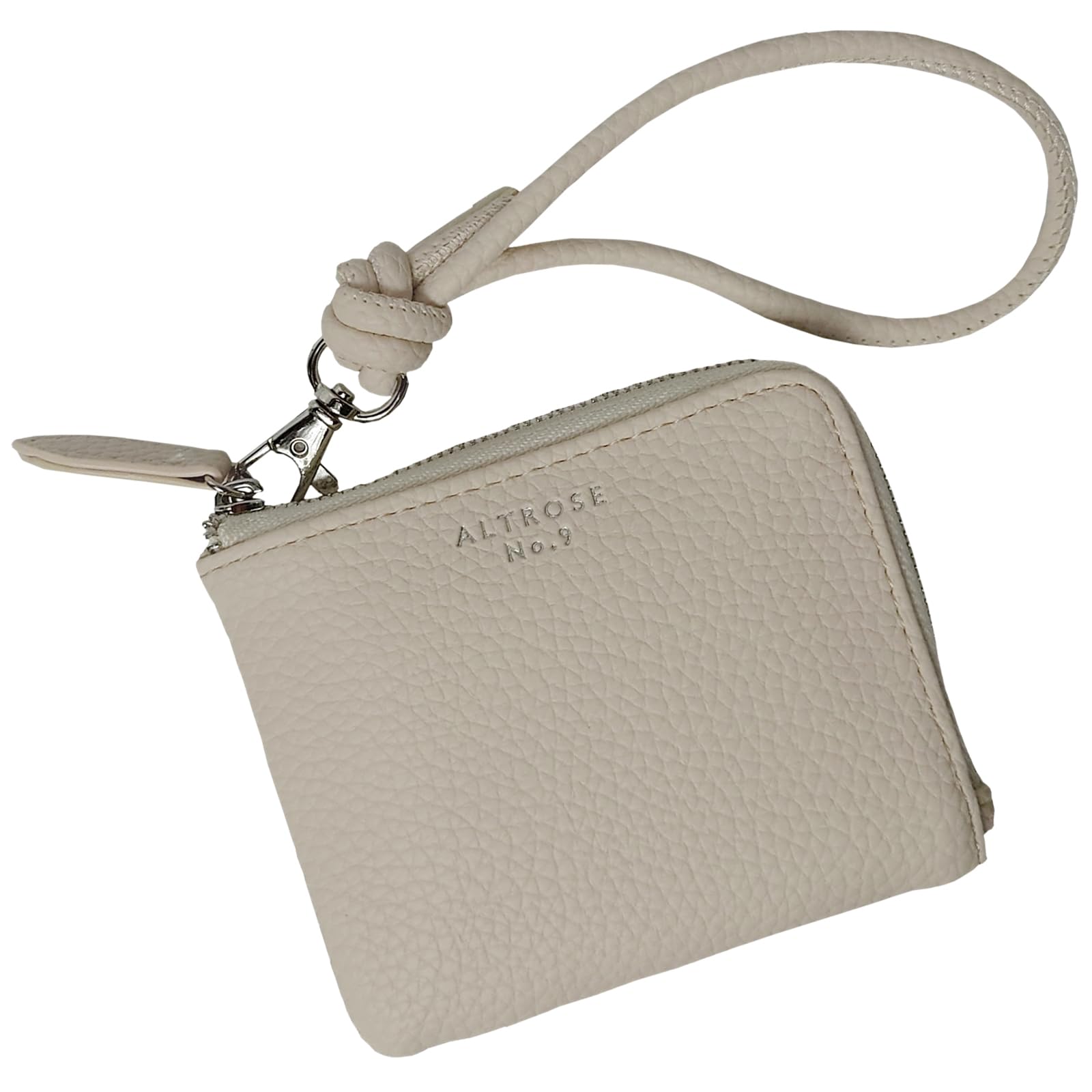 

Compact Wallet for Easy to Mini For Commuting to Work or R74 SB Ivory [Cross Marberry] Women, Thin, Use, L-shaped Zipper, Wallet, Lightweight, Simple,