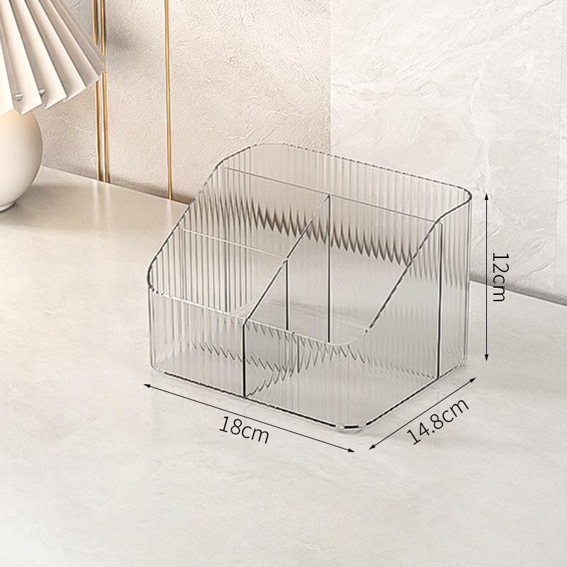 

Коробка для хранения косметики Прозрачная акриловая настольная полка для хранения вещей Комод Large 18*14.8*12cm чистый