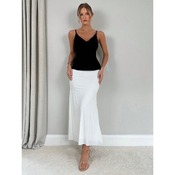 New Summer Casual Temperament Slim Fit Sexy Vest T-Shirt Sleeveless Suspender Versatile Top Strapless Women