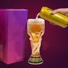Trophäen-förmiges Bierglas 500 ml Fassungsvermögen Champion Cup Glas für Sportpartys Einzigartiges Geschenk für Fußball