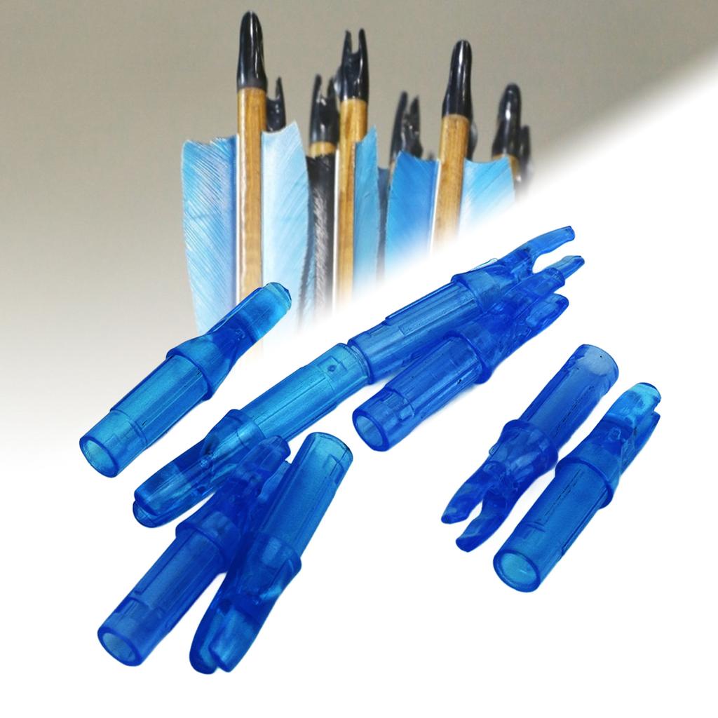 100pcs Archery Nock Plastic Insert Nocks Light Weight Nocks Replacement for Archery Bow