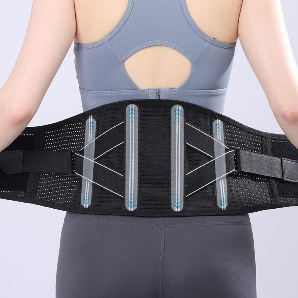 Back Brace Support Belt-Lumbar Support Back Brace For Back Pain, Sciatica, Scoliosis, Herniated Disc Adjustable Support Straps