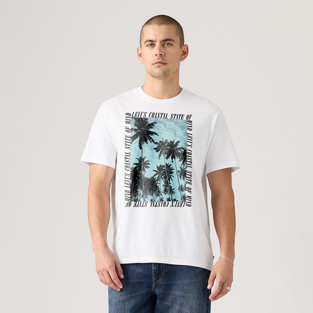 Levis American Vintage Printed Knit Casual Short Sleeve T-Shirt Unisex Tops 16143-2644