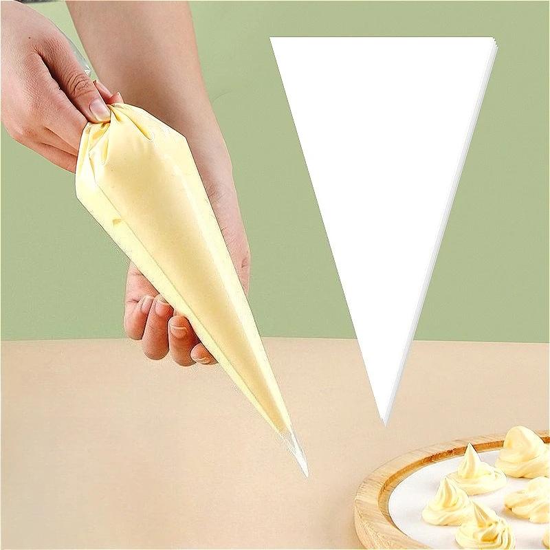 100pcs Disposable Pastry Bag Cream Decoration Baking Accessories Icing Piping Cream Nozzle Fondant Cake Decorating Pastry Tools