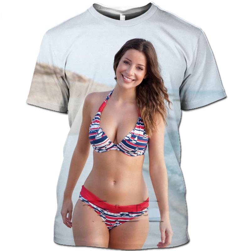 T-shirt da uomo con stampa 3D Abiti sexy da donna T-shirt da cartone animato senza fine con bel culo T-shirt da uomo estive