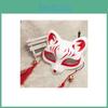 Beautifully Handpainted Kitsune Mask With Japanese Anime Design For Cosplay And Halloween