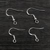 50pcs 2-Styles 925 Sterling Silver Plated Gold Rhodium Earrings Hooks Findings for DIY Earring Jewelry Making Accessories 