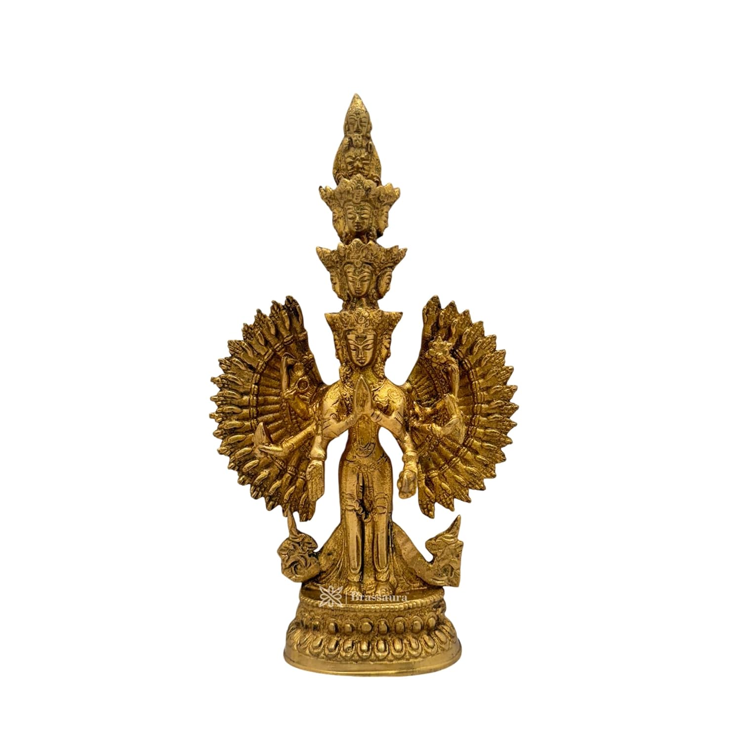 

Pure Brass Tara Devi Murti For Home & Decor Showpiece, Handmade Tara Rani Idol