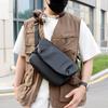 Men's Fashion Waterproof Crossbody Shoulder Bag Lightweight Large Capacity Casual PU Messenger Bag