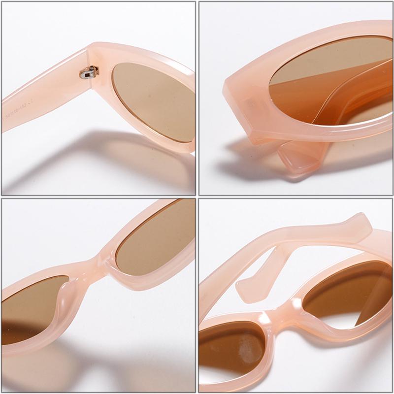 SHAUNA Fashion Small Cat Eye Sunglasses Women Fluorescent Green Leopard Eyewear Vintage Men Sun Glasses Shades UV400