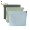 3Pcs Portable Storage Bag Lightweight Snap Closure Organizer Makeup Pouch Versatile Pocket Cosmetic Bag