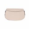 Michael Kors MK Mila Metal Logo Lock Stripe Shoulder Strap Leather Crossbody Bag Medium Women crossbody bag Nude-Pink 30S3GIMM8L-187