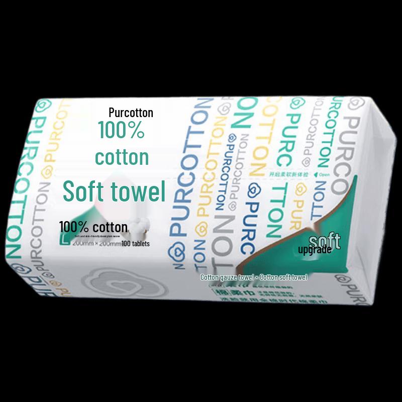 PurCotton Classic Series Plain Weave Soft Cotton Facial Tissues