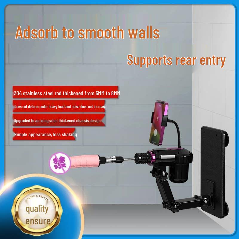 Compact Automatic Telescopic Pile Driver for All Genders - Realistic Three-Hole Phallus SM Device