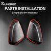 Carbon Fiber Style Rear View Mirror Sticker for Subaru Crosstrek 2023 2024 ABS Decor