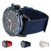 Multifunctional Quartz Watch Silicone Strap Fashion Date Luminous Water Resistant Casual Men Wristwa