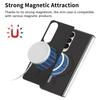 For Samsung Galaxy Z Fold4 5G Magnetic Case Leather+TPU Phone Cover with Screen Film