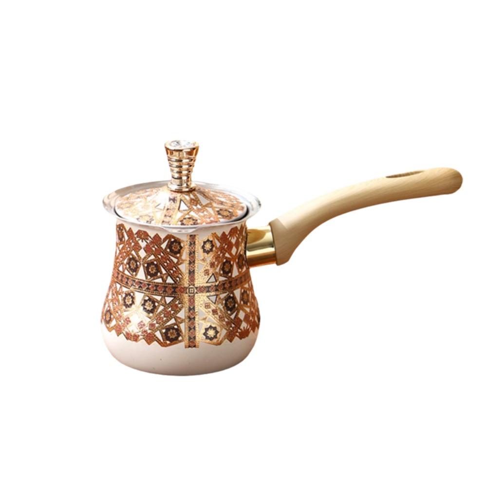 550ml Turkish Coffee Pot Stainless Steel Milk Pot Multifunctional Butter Melting Pot  Kitchen
